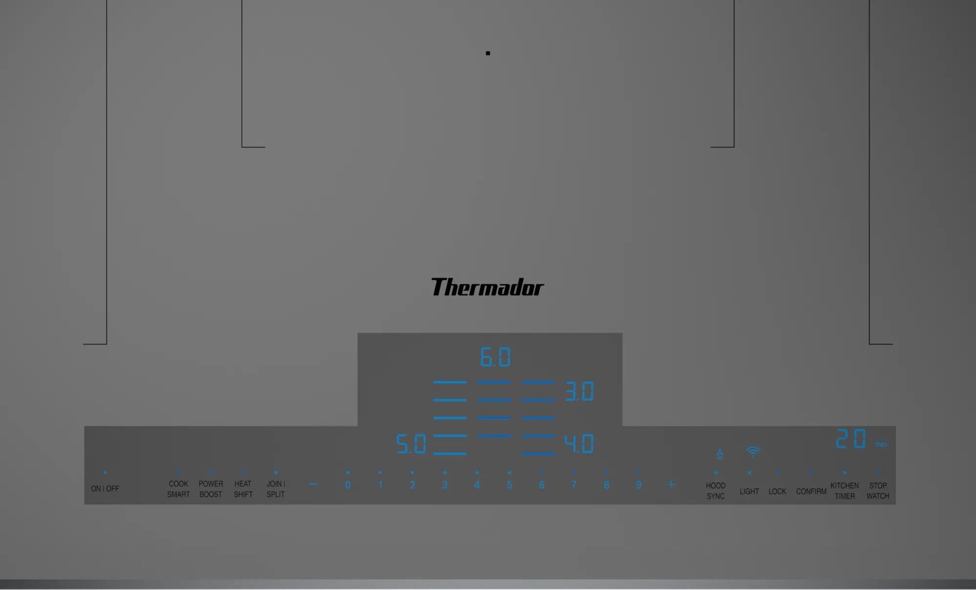 Thermador - 37 Inch Induction Cooktop in Grey - CIT367YG