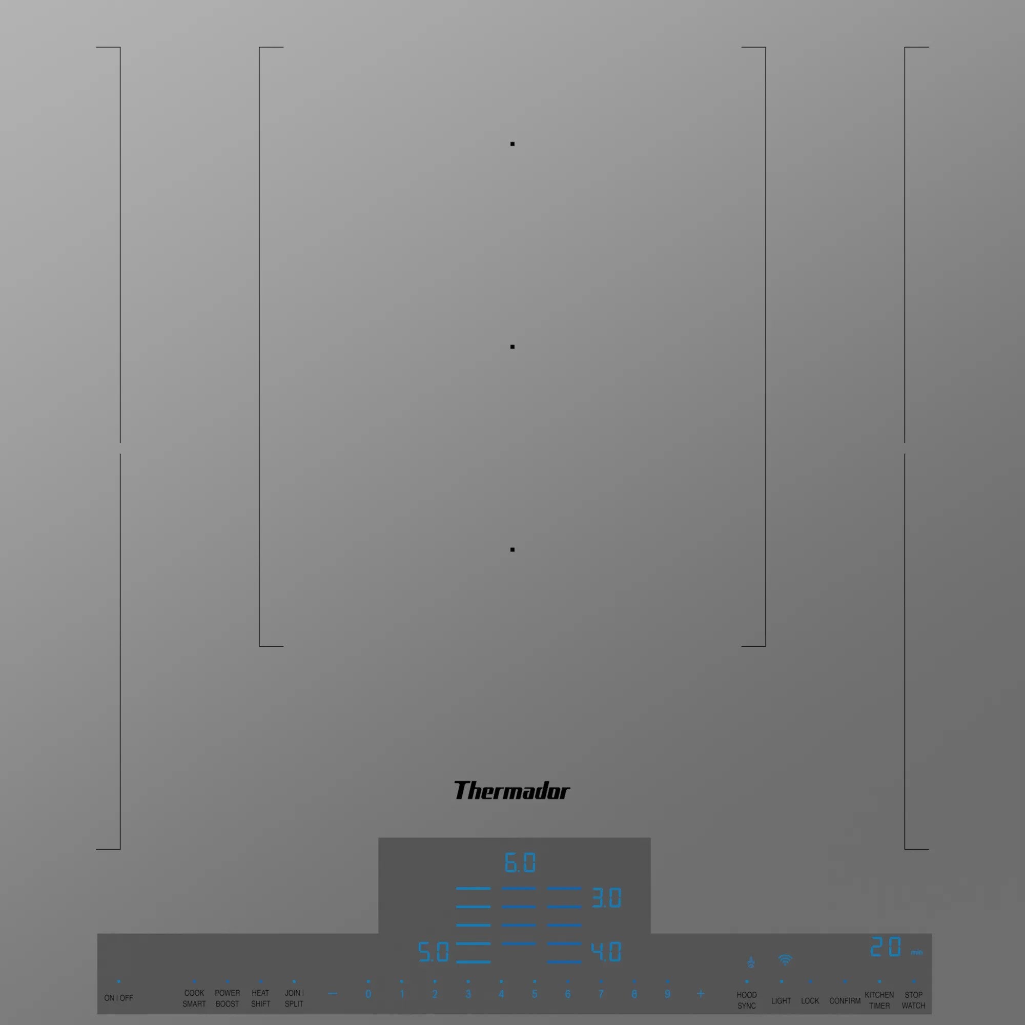 Thermador - 37 Inch Induction Cooktop in Grey - CIT367YG