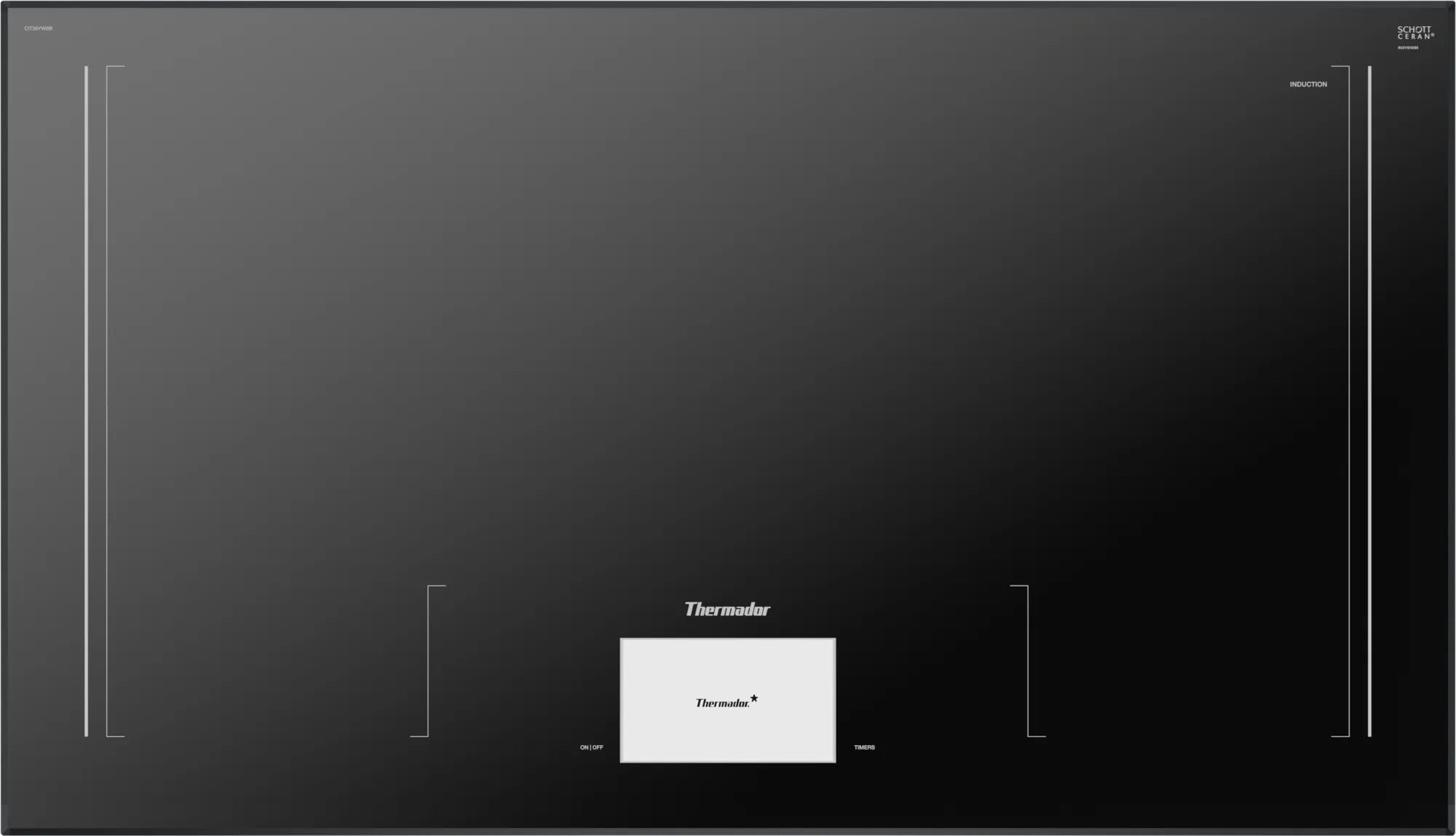 Thermador - 37 Inch Induction Cooktop in Grey - CIT36YWBB