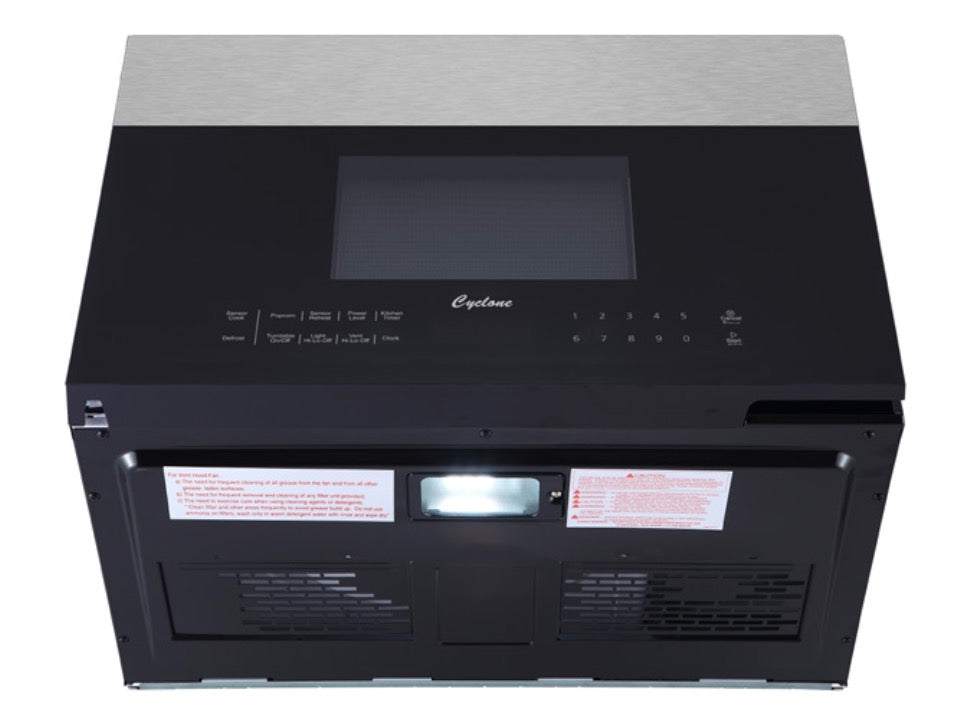 Cyclone - 1.4 cu. Ft Over the range Microwave in Black - CM24M365BB