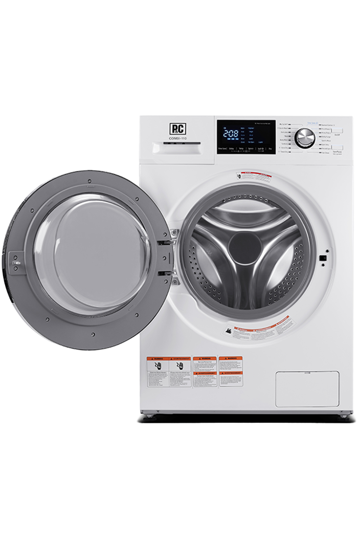 Porter & Charles - 2.7 cu. Ft Front Load Combination Washer/Dryer in White - COMBI-110