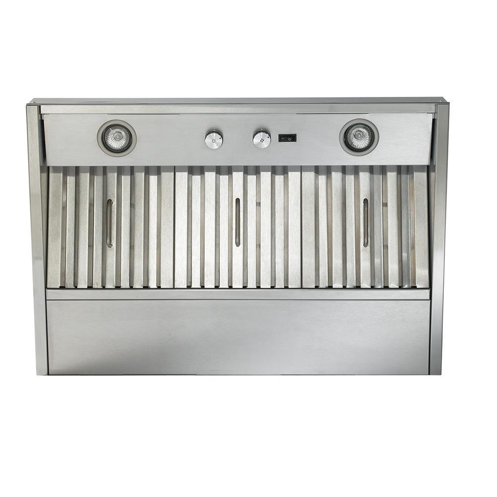 Broan - 34.4375 Inch 600 CFM Blower & Insert Vent in Stainless - CPM1369SS