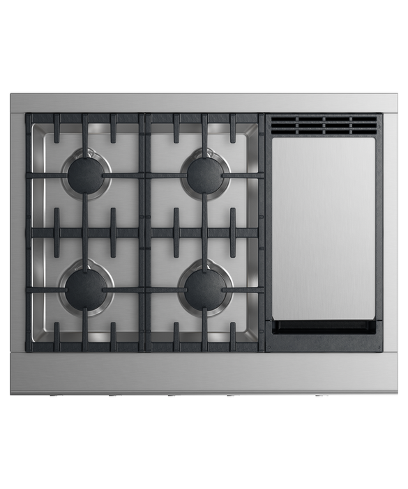 Fisher Paykel - 35.875 inch wide Gas Cooktop in Stainless - CPV2-364GDN N