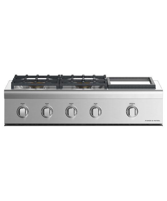 Fisher Paykel - 35.875 inch wide Gas Cooktop in Stainless - CPV2-364GDN N