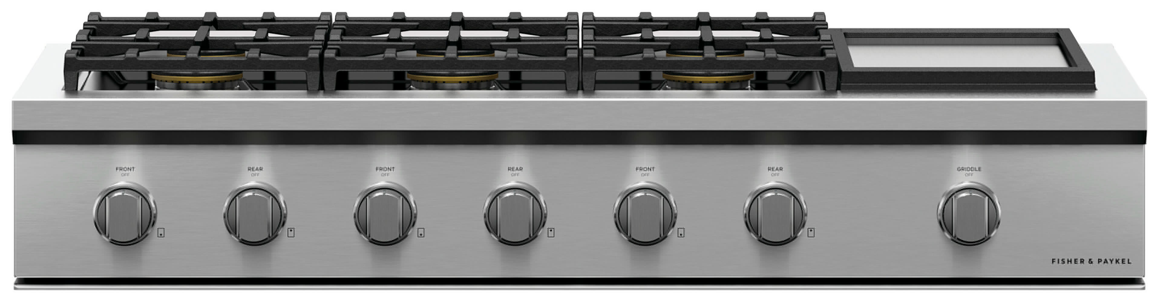 Fisher & Paykel - 48 Inch Gas Cooktop in Stainless - CPV3-486GD-N