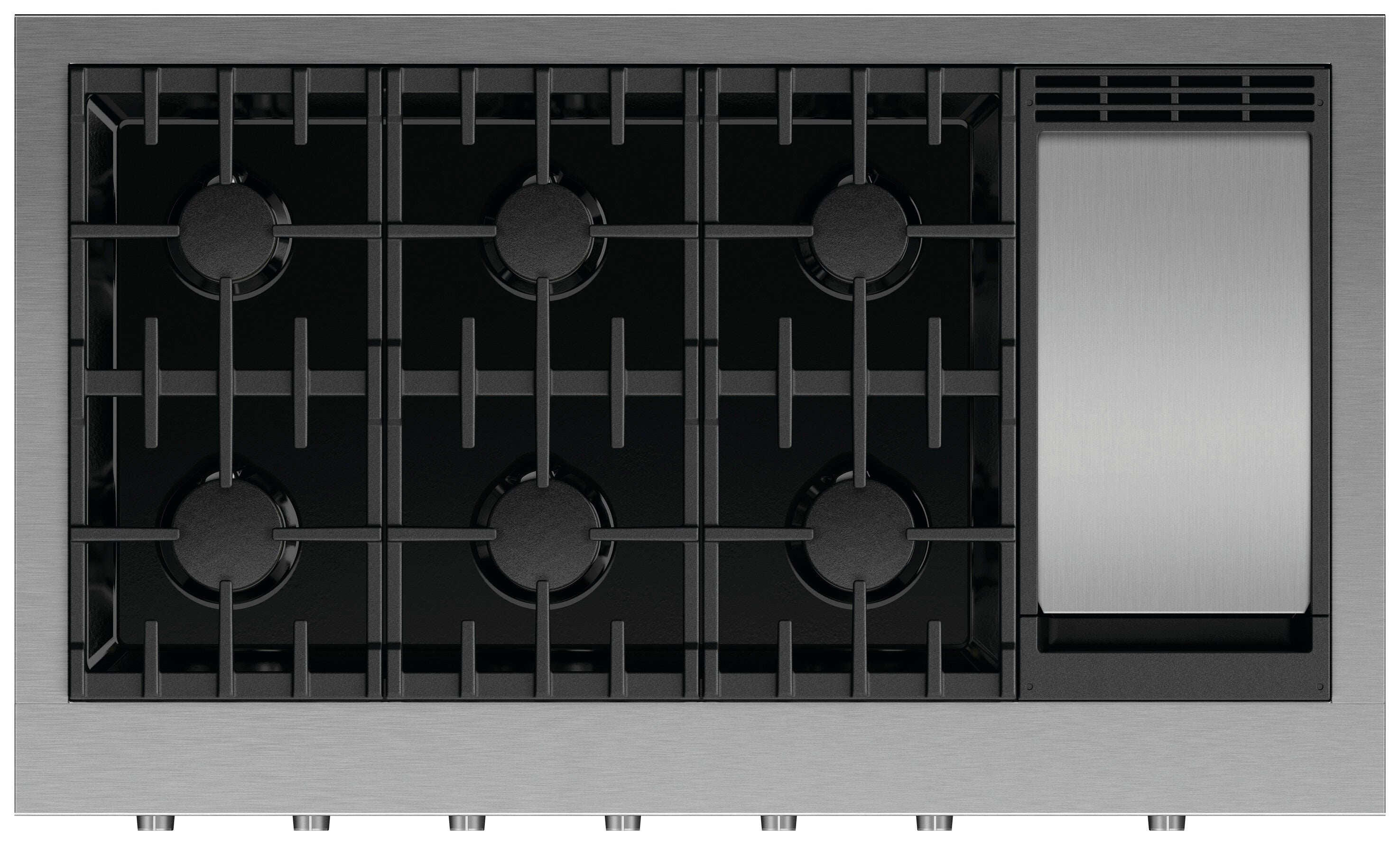 Fisher & Paykel - 48 Inch Gas Cooktop in Stainless - CPV3-486GD-N