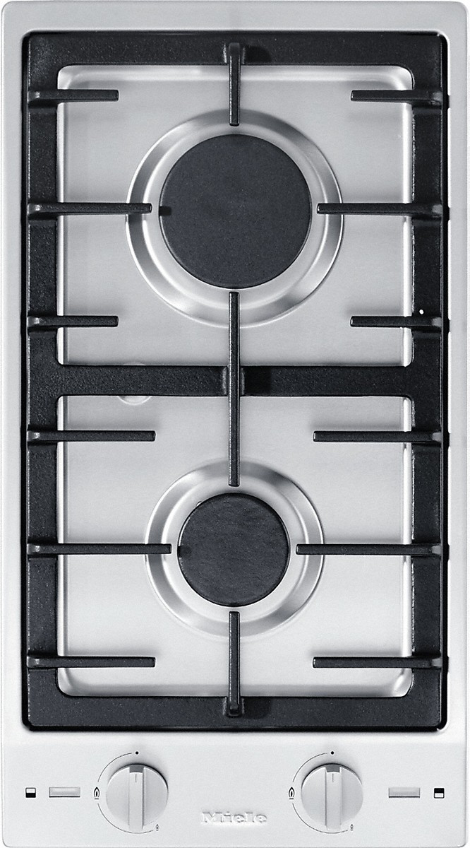 Miele - 11.375 inch wide Gas Cooktop in Stainless - CS1012-1 G