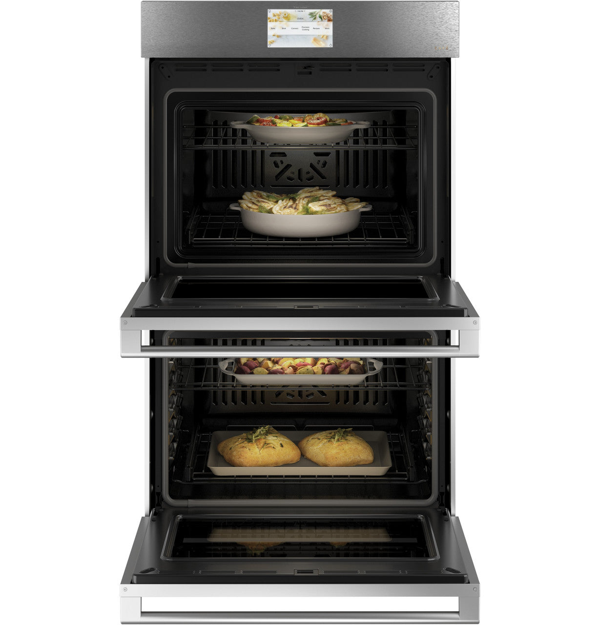 Café - 10 cu. ft Double Wall Oven in Platinum Glass - CTD70DM2NS5
