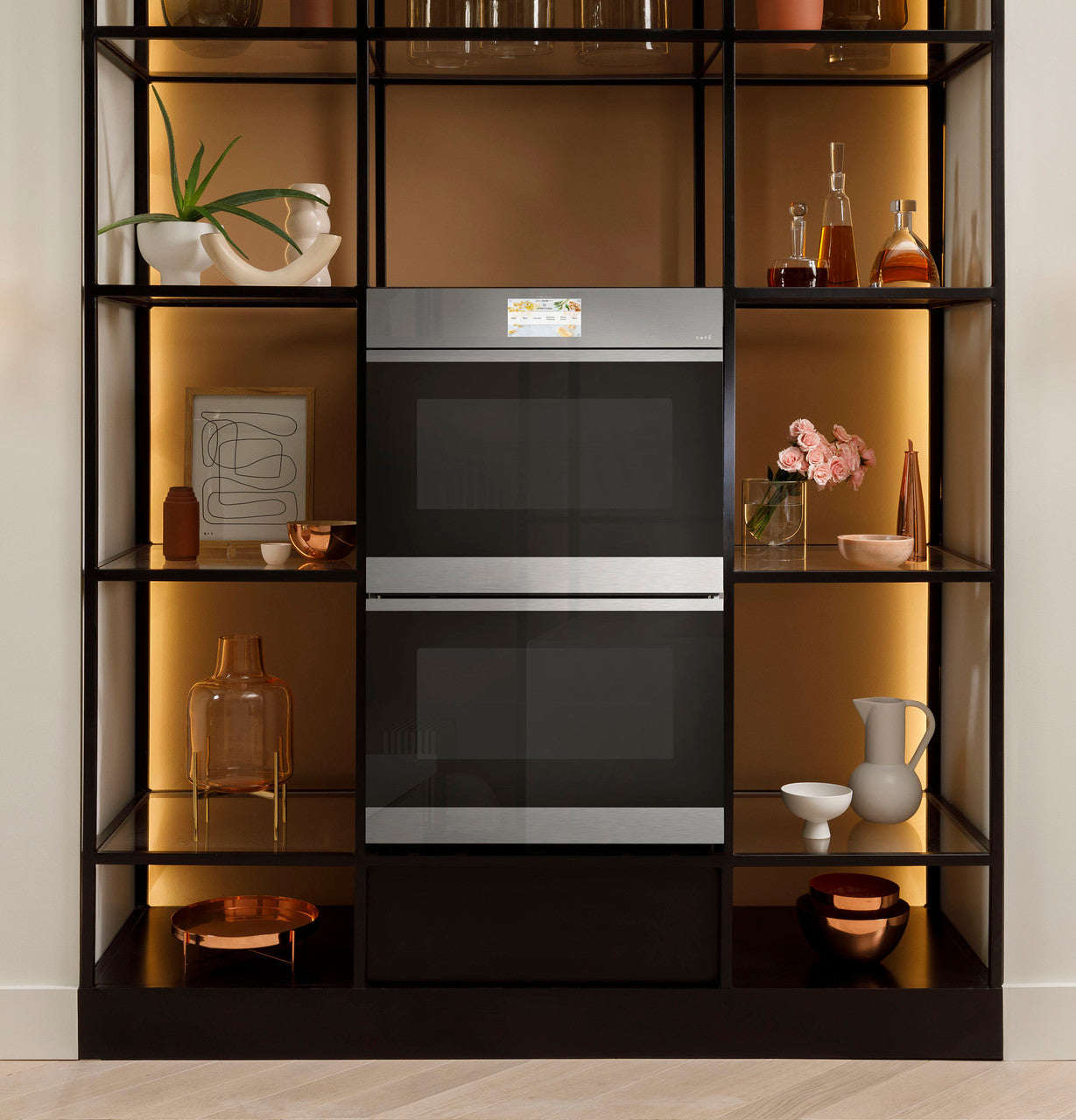 Café - 10 cu. ft Double Wall Oven in Platinum Glass - CTD90DM2NS5