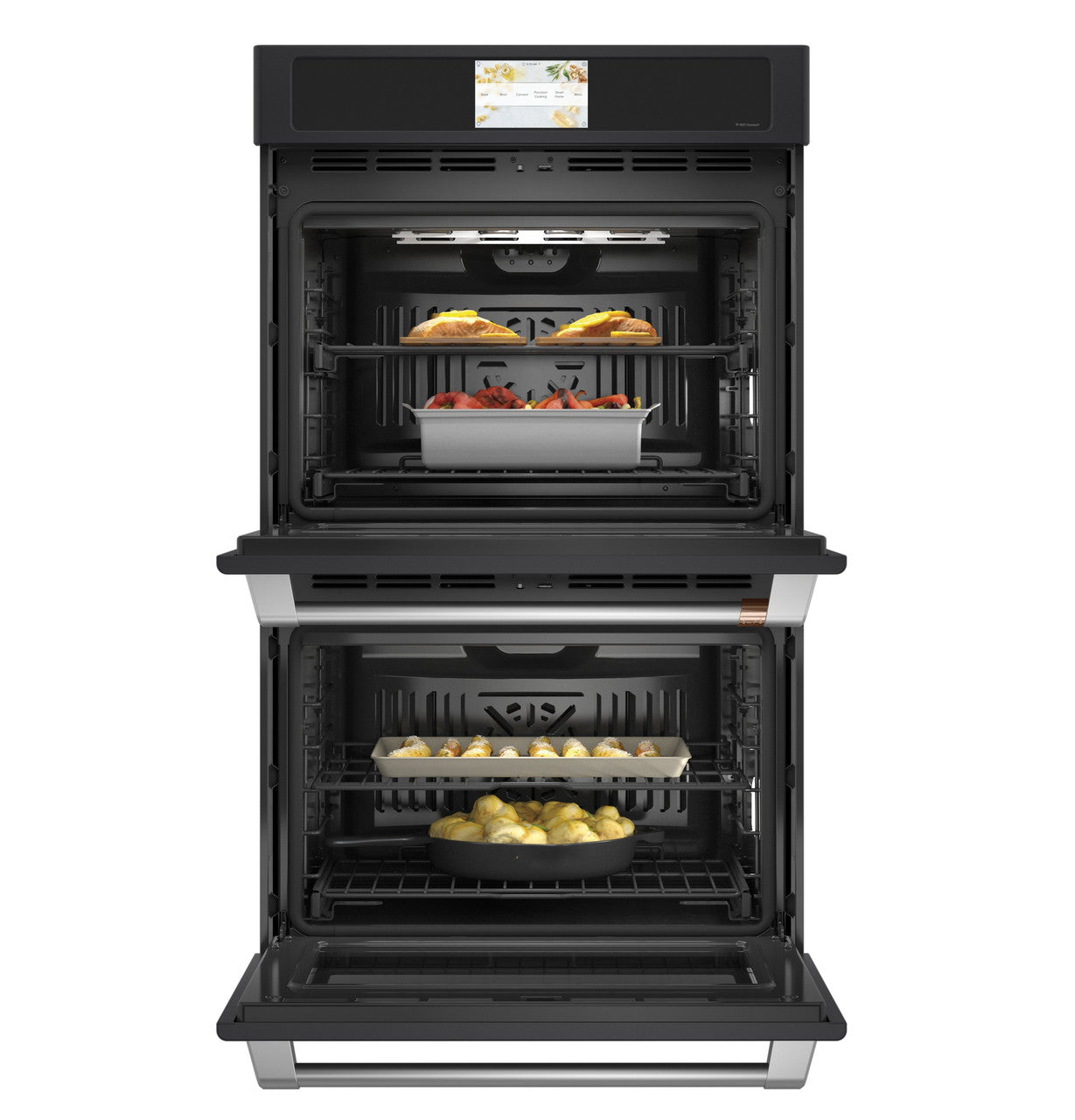Café - 10 cu. ft Double Wall Oven in Black - CTD90DP3ND1