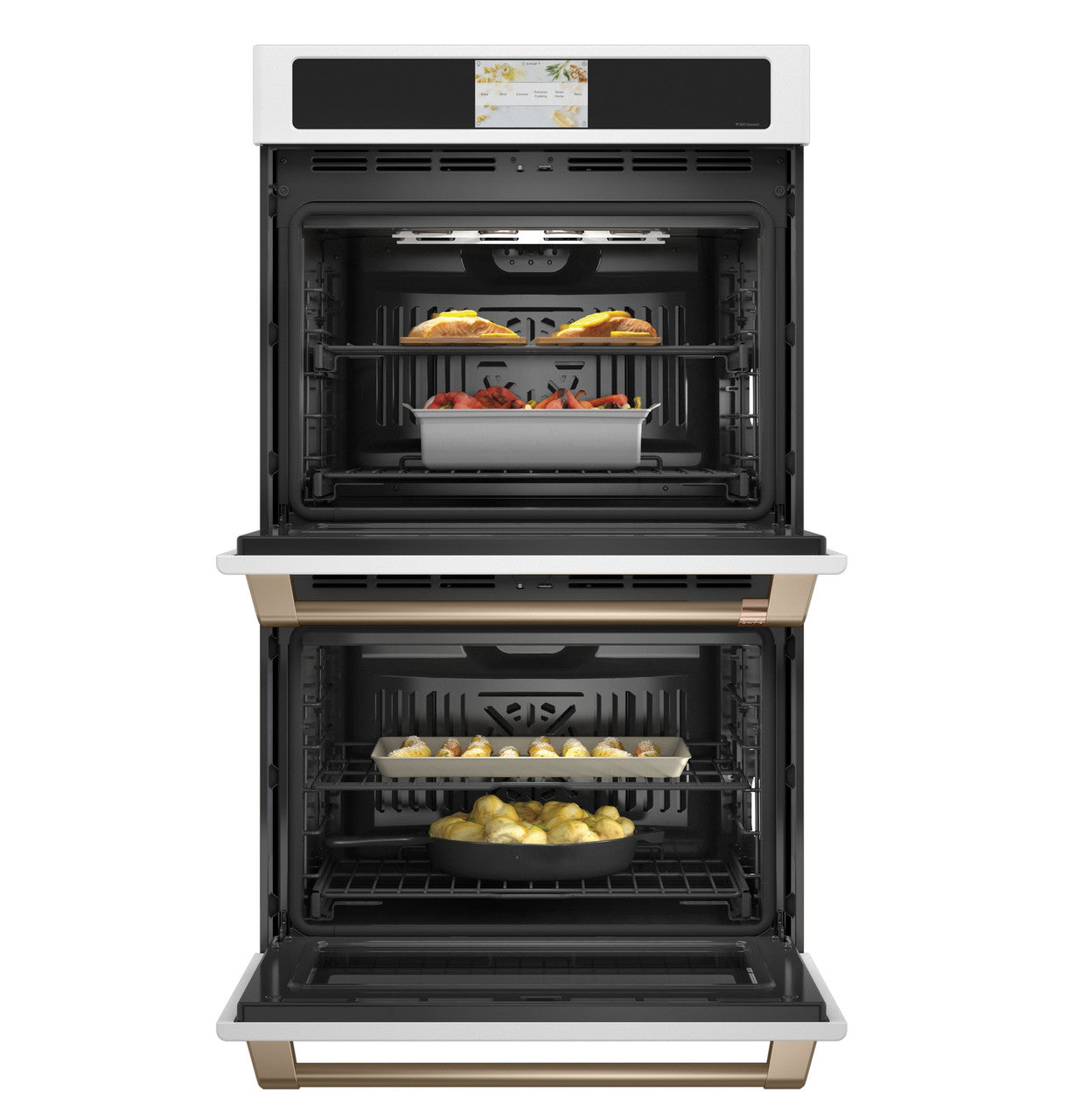 Café - 10 cu. ft Double Wall Oven in White - CTD90DP4NW2