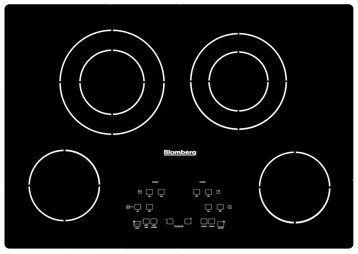 Blomberg - 30 inch wide Electric Cooktop in Black - CTE30400