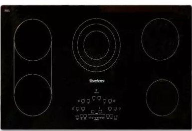 Blomberg - 36 Inch Electric Cooktop in Black - CTE36500