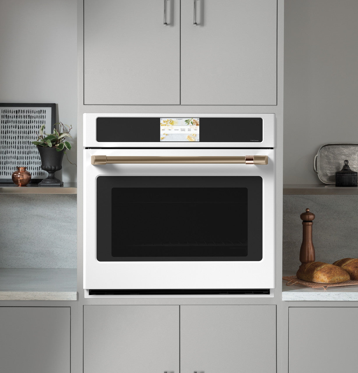 Café - 5 cu. ft Single Wall Oven in White - CTS90DP4NW2