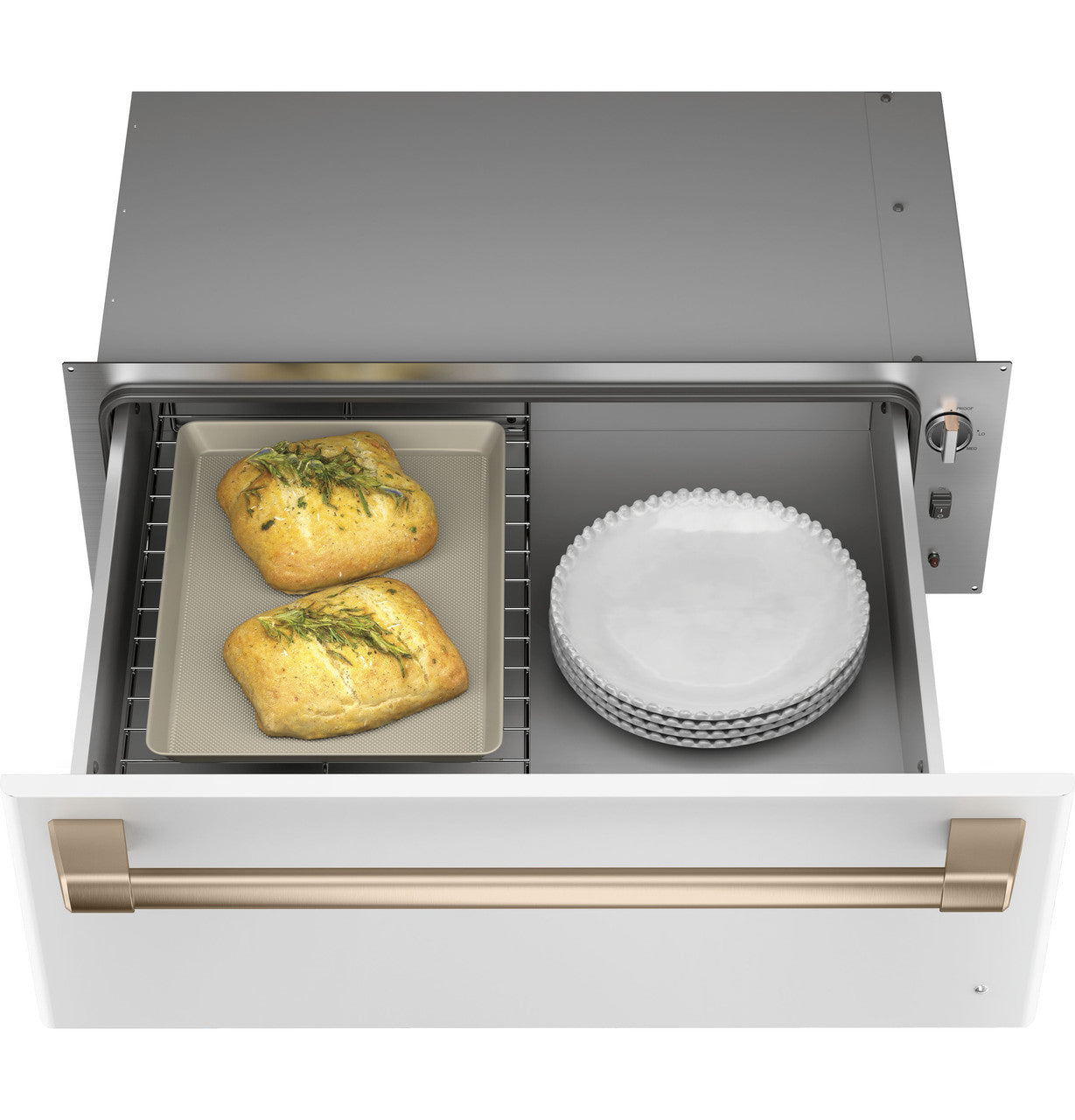 Café - 1.9 cu. ft Warming Drawer in White - CTW900P4PW2
