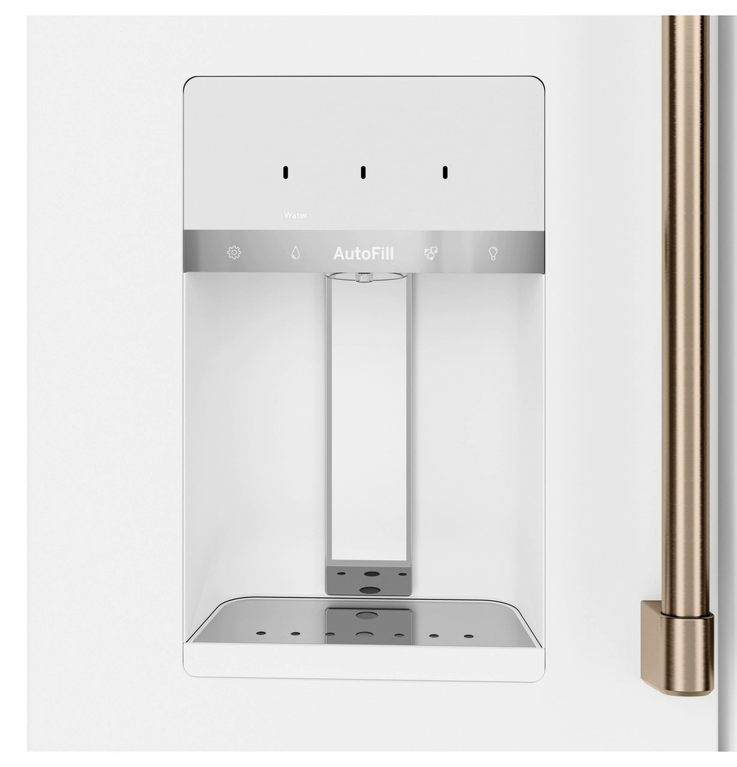 Café - 35.625 Inch 27.8 cu. ft French Door Refrigerator in White - CVE28DP4NW2