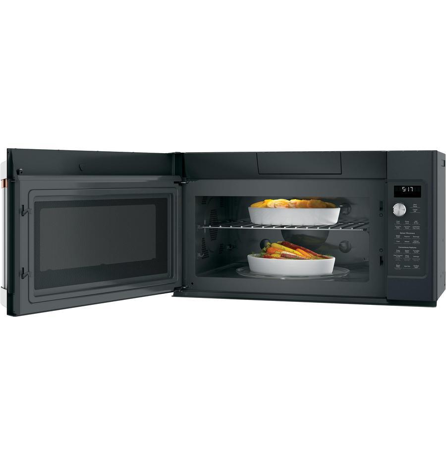Café - 1.7 cu. Ft Over the range Microwave in Black - CVM517P3MD1