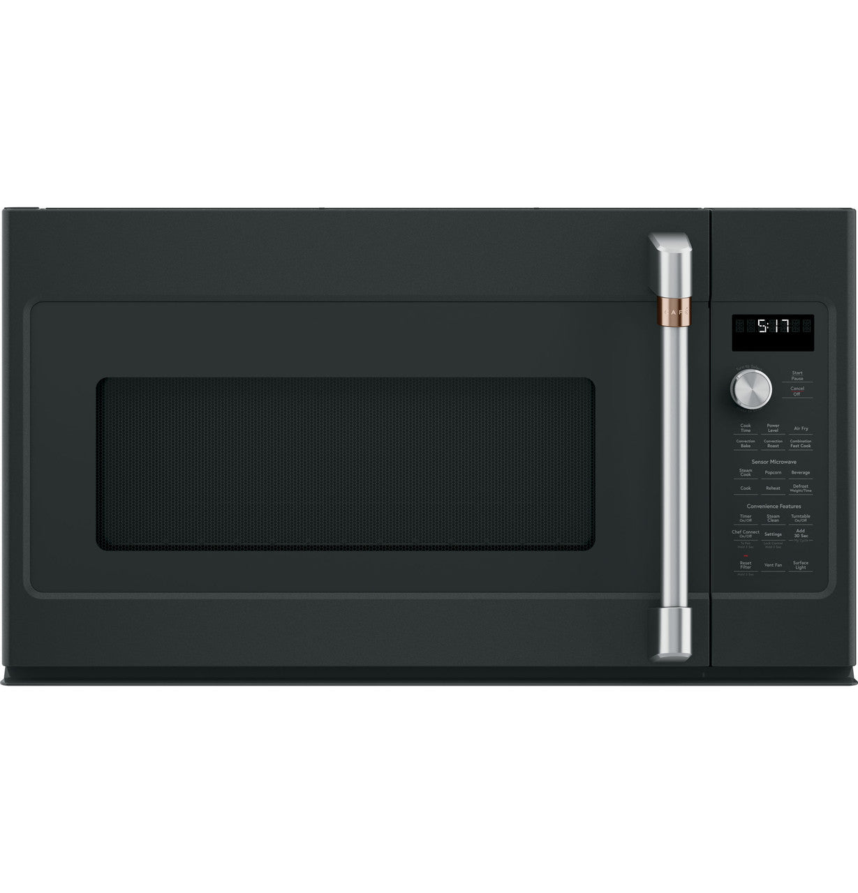 Café - 1.7 cu. Ft Over the range Microwave in Black - CVM517P3RD1