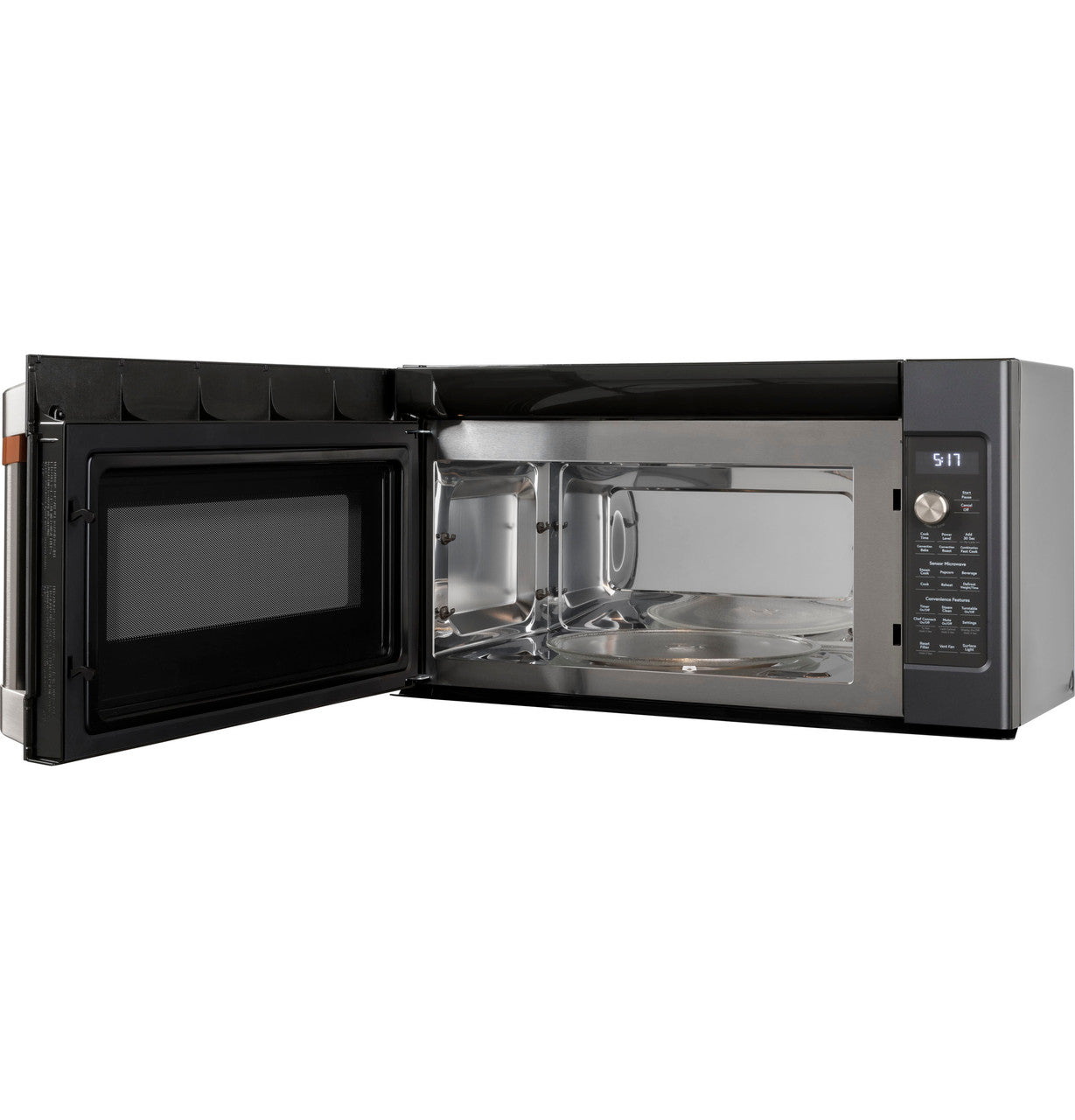 Café - 1.7 cu. Ft Over the range Microwave in Black - CVM517P3RD1