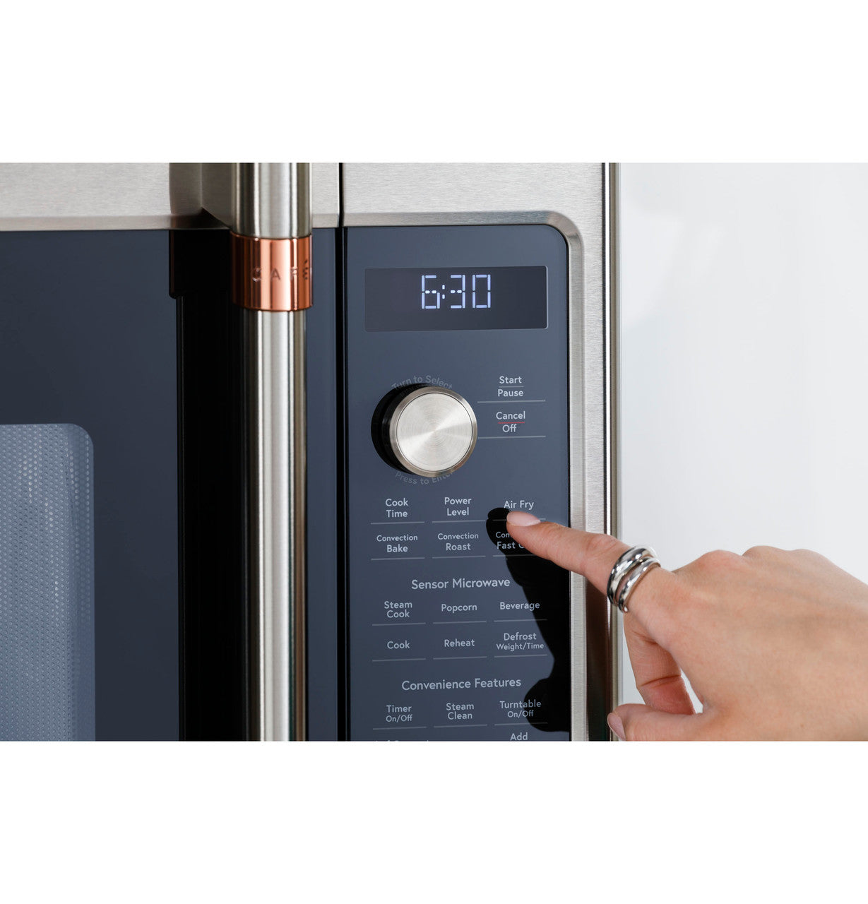 Café - 1.7 cu. Ft Over the range Microwave in Black - CVM517P3RD1