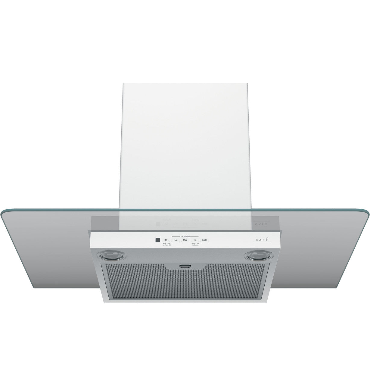 Café - 30 Inch 350 CFM Wall Mount and Chimney Range Vent in White - CVW73014MWM