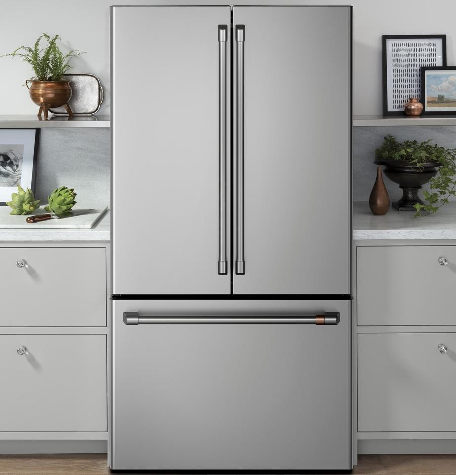 Café - 35.75 Inch 23.1 cu. ft French Door Refrigerator in Stainless - CWE23SP2MS1