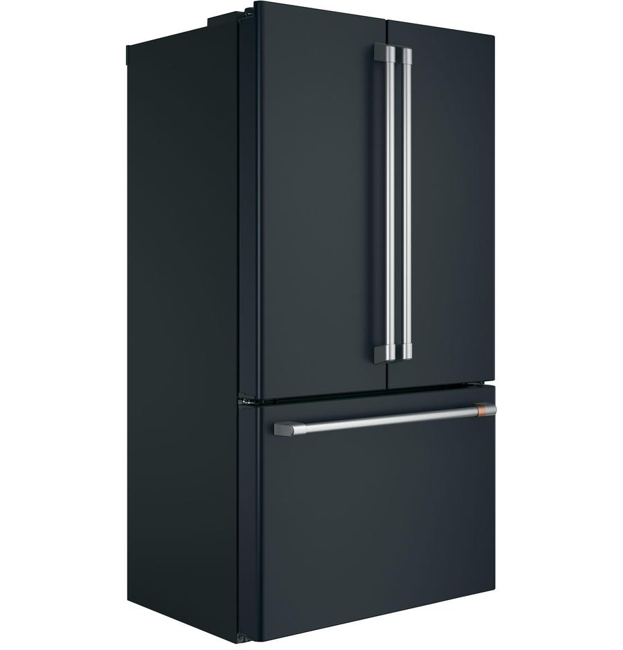 Café - 35.75 Inch 23.1 cu. ft French Door Refrigerator in Black - CWE23SP3MD1