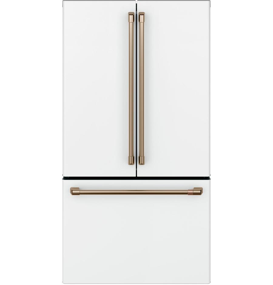 Café - 35.75 Inch 23.1 cu. ft French Door Refrigerator in White - CWE23SP4MW2