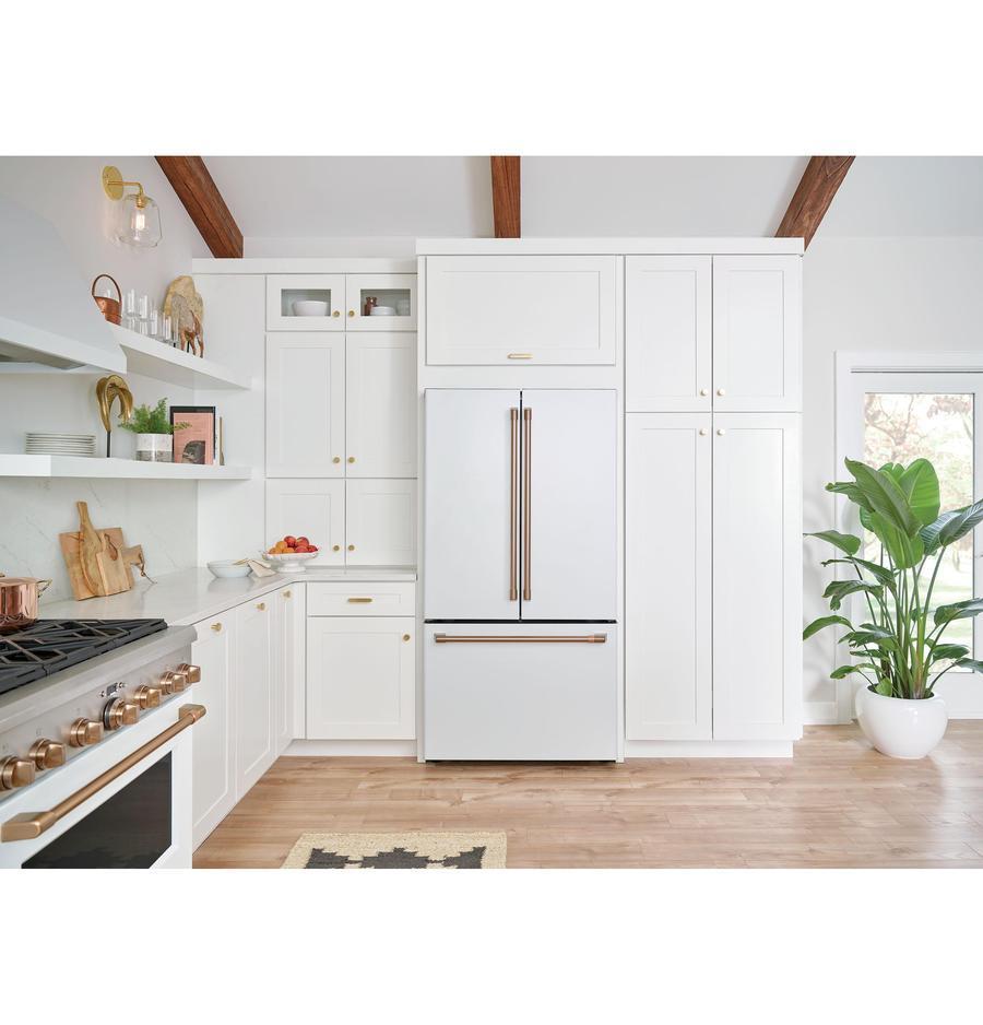 Café - 35.75 Inch 23.1 cu. ft French Door Refrigerator in White - CWE23SP4MW2