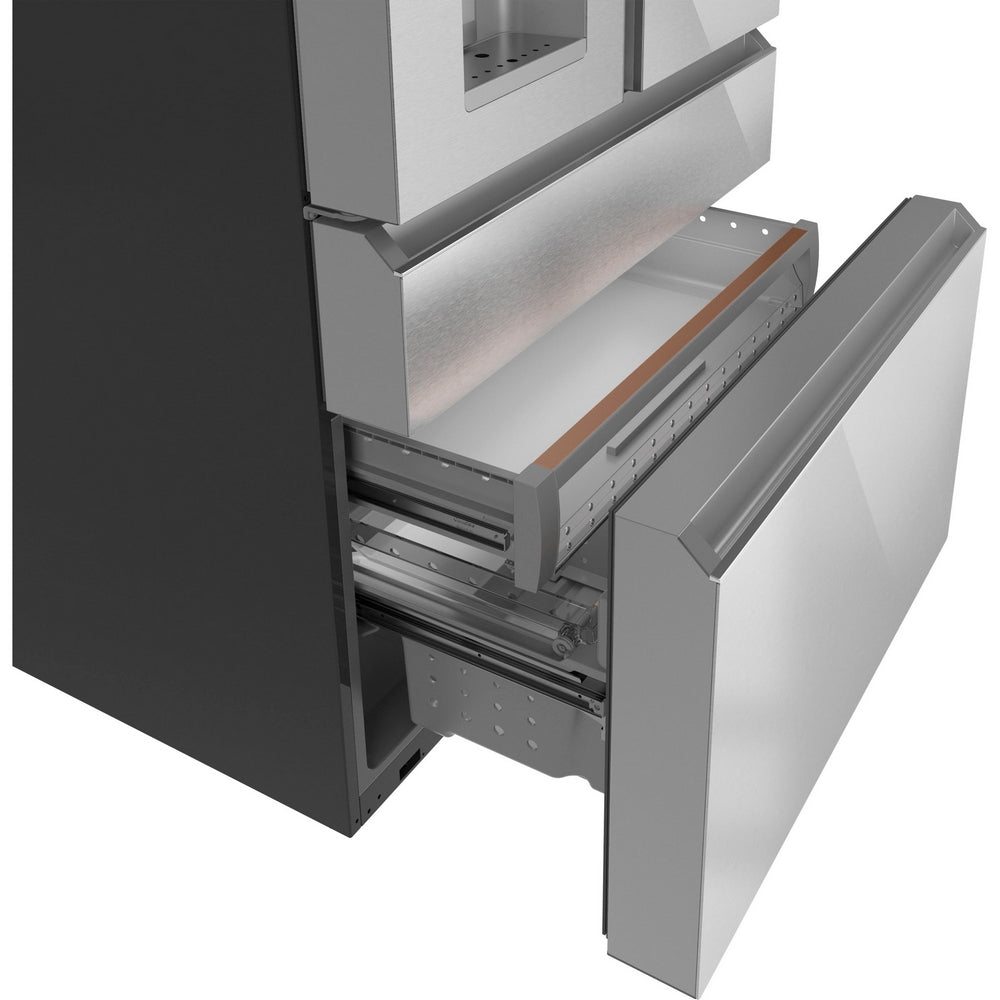 Cafe - 35.6 Inch 22.3 cu. ft French Door Refrigerator in Silver - CXE22DM5PS5