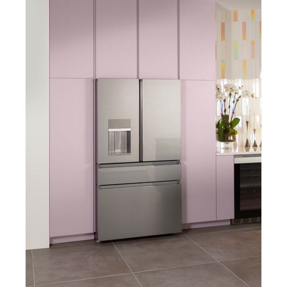 Cafe - 35.6 Inch 22.3 cu. ft French Door Refrigerator in Silver - CXE22DM5PS5