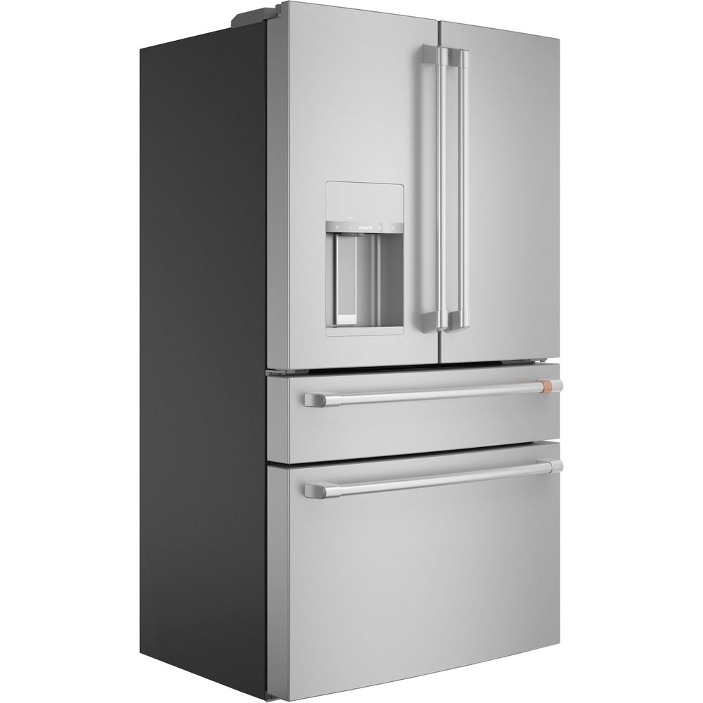 Cafe - 35.6 Inch 22.3 cu. ft French Door Refrigerator in Stainless - CXE22DP2PS1