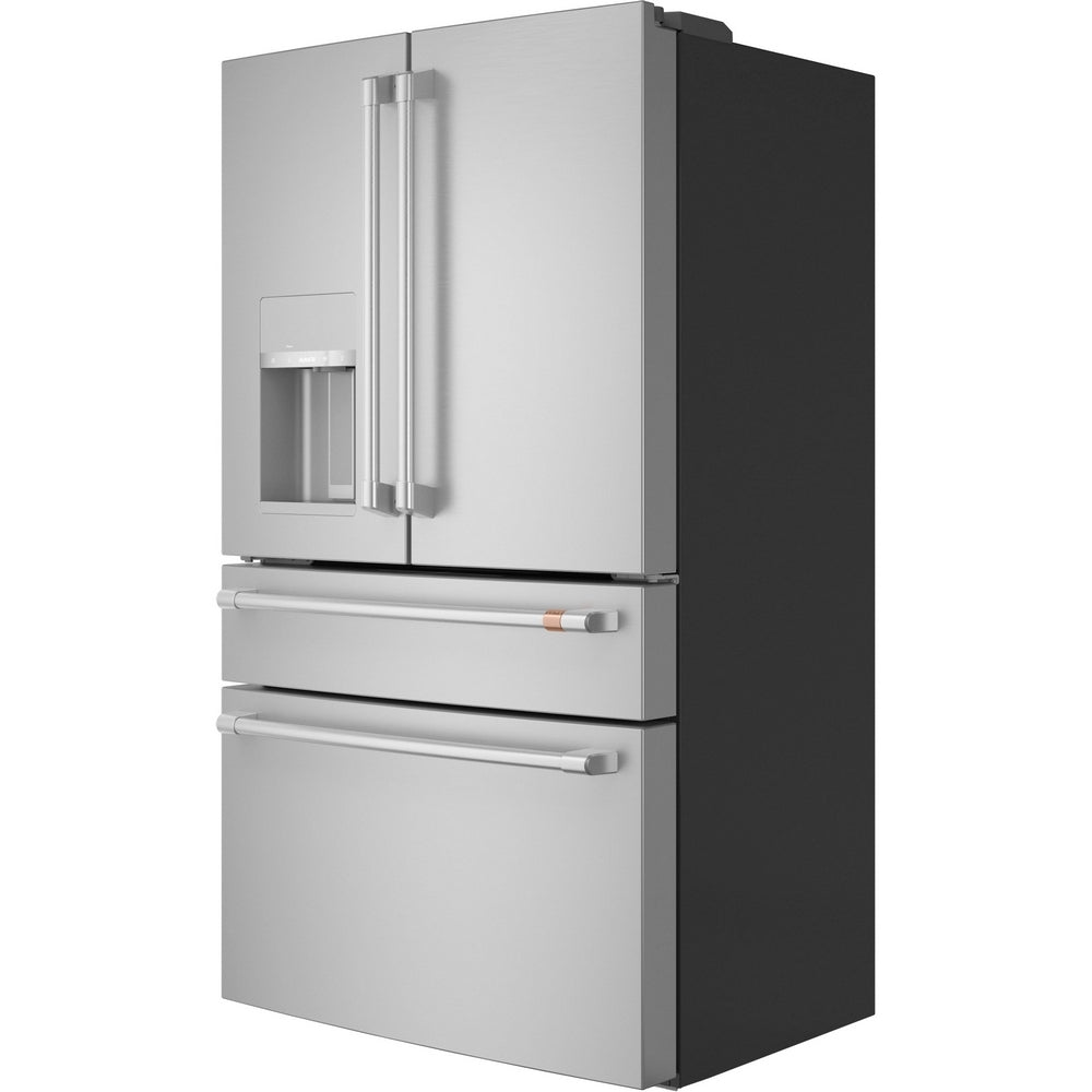 Cafe - 35.6 Inch 22.3 cu. ft French Door Refrigerator in Stainless - CXE22DP2PS1