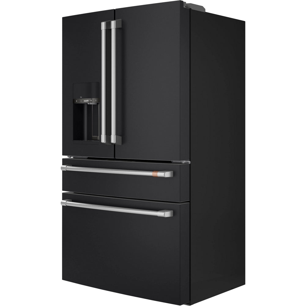 Cafe - 35.6 Inch 22.3 cu. ft French Door Refrigerator in Black - CXE22DP3PD1
