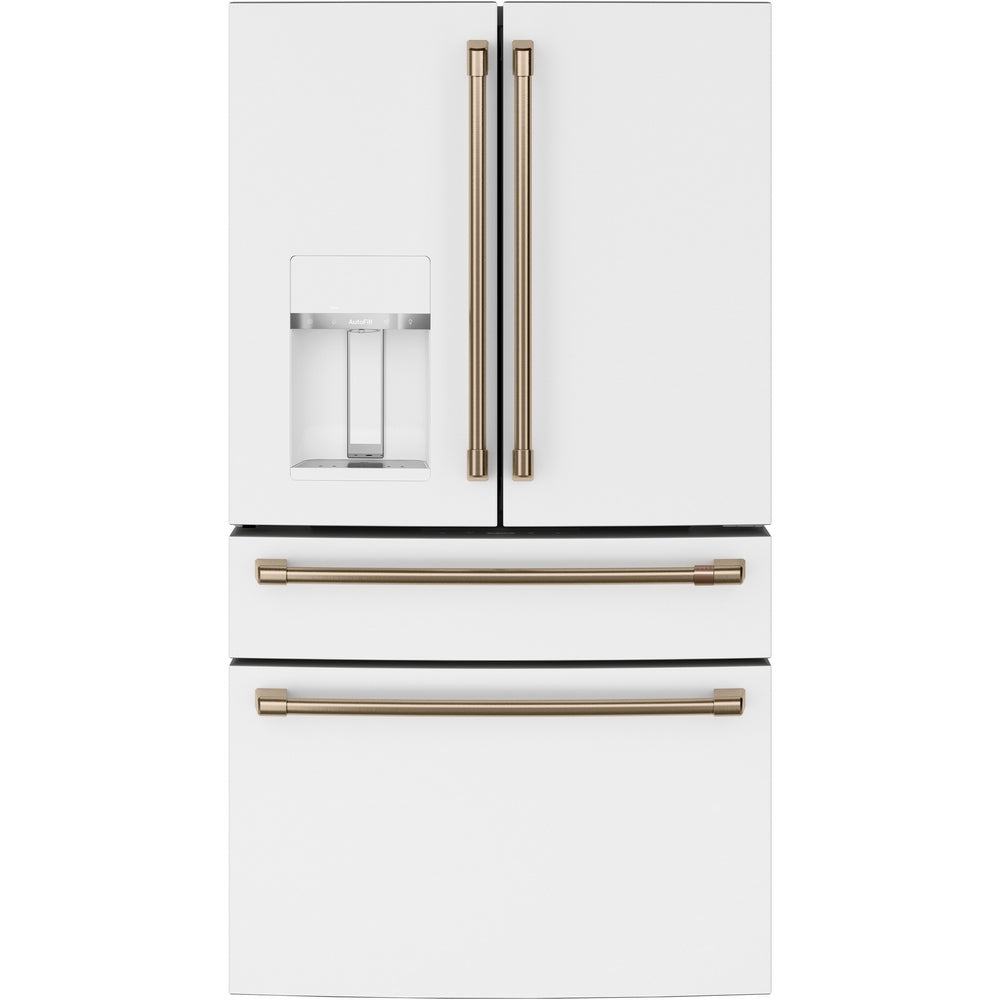 Cafe - 35.6 Inch 22.3 cu. ft French Door Refrigerator in White - CXE22DP4PW2