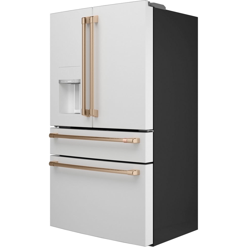 Cafe - 35.6 Inch 22.3 cu. ft French Door Refrigerator in White - CXE22DP4PW2