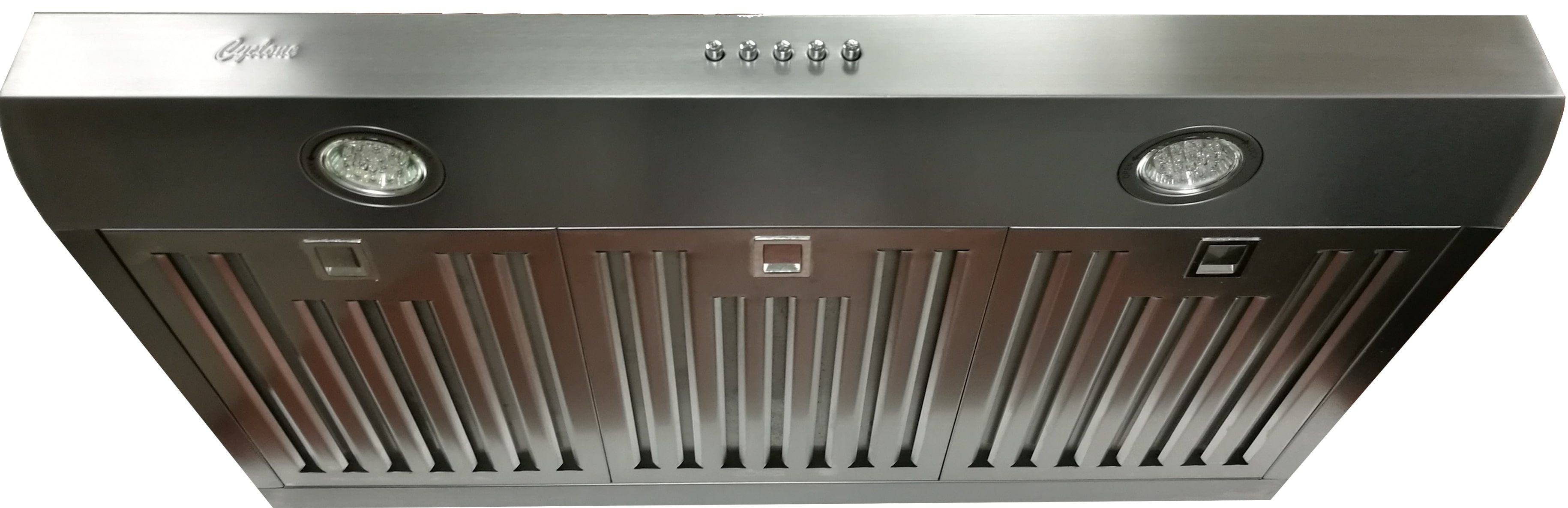 Cyclone - 36" 570 CFM 6" Ducting Undermount Range Hood in Stainless Steel - CYB91936SS