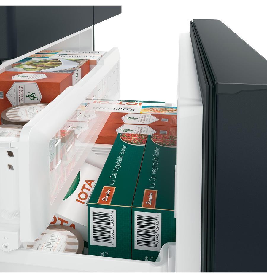 Café - 35.75 Inch 22.2 cu. ft French Door Refrigerator in Black - CYE22TP3MD1