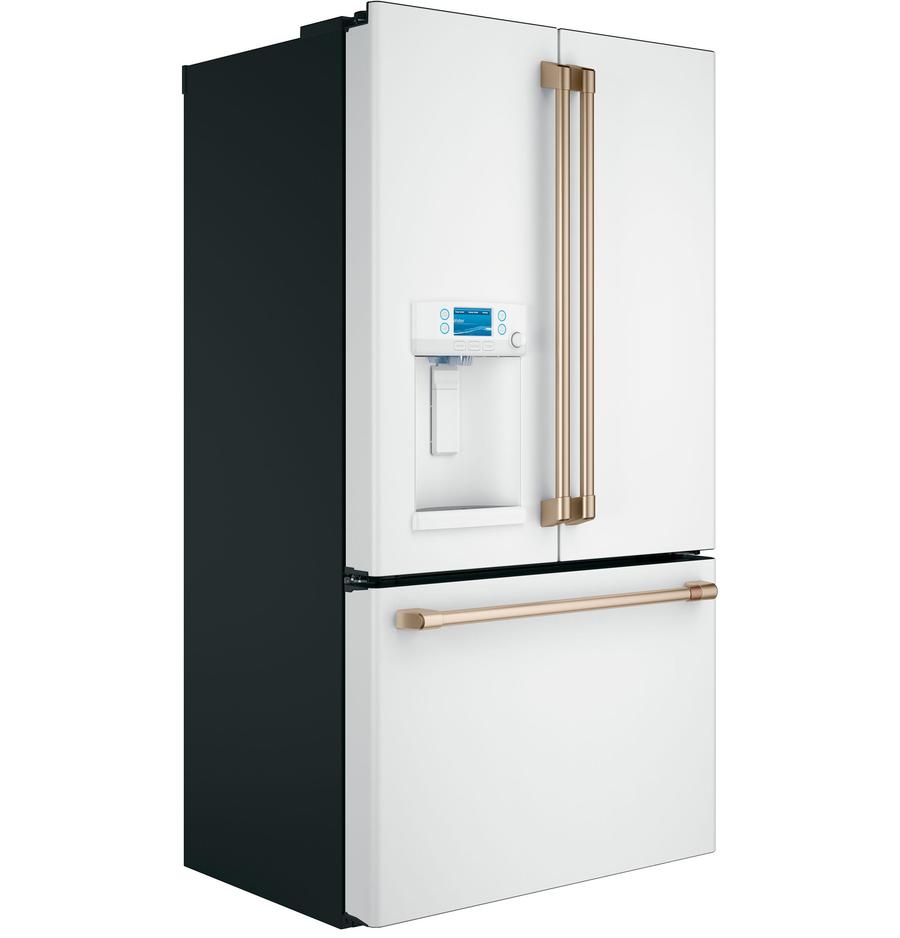 Café - 35.75 Inch 22.2 cu. ft French Door Refrigerator in White - CYE22TP4MW2