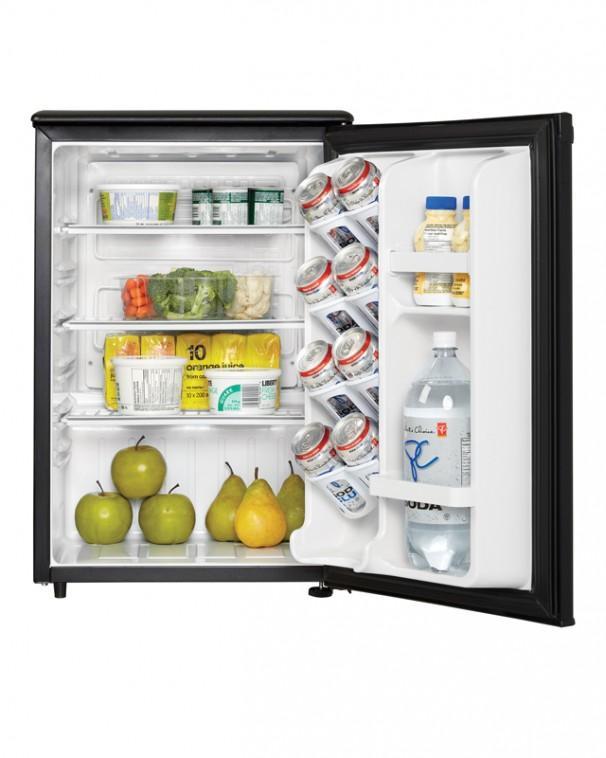Danby - 17.72 Inch 2.6 cu. ft Mini Fridge Refrigerator in Black - DAR026A1BDD
