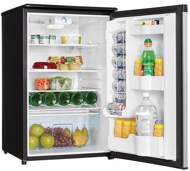 Danby - 20.6875 Inch 4.4 cu. ft Mini Fridge Refrigerator in Stainless - DAR044A4BSSDD
