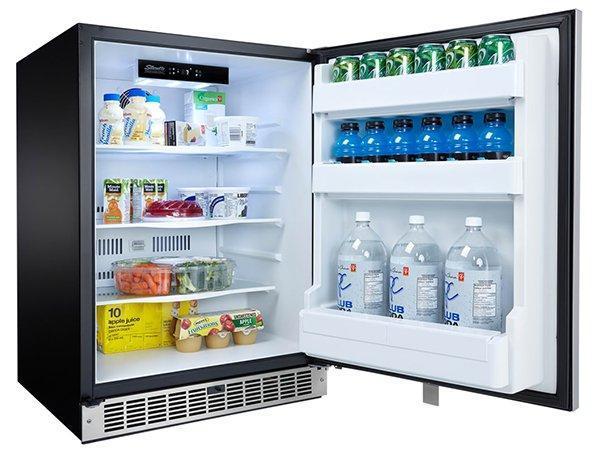 Silhouette - 23.82 Inch 5.5 cu. ft Built In / Integrated Refrigerator in Stainless - DAR055D1BSSPR