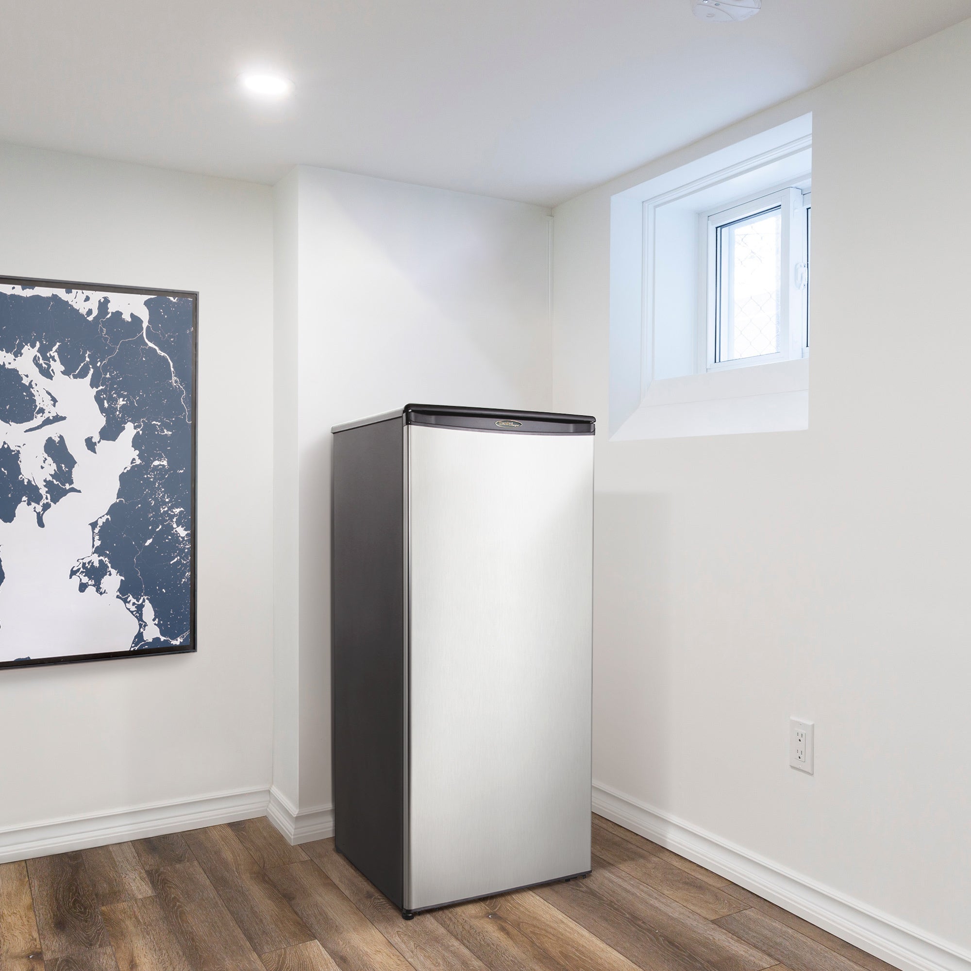 Danby - 23.9 Inch 11 cu. ft Mini Fridge Refrigerator in Stainless - DAR110A1BSLDD