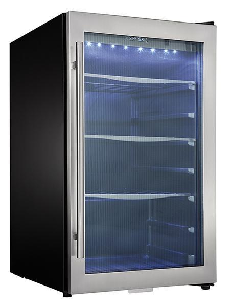 Danby - 19.4 Inch 4.34 cu. ft Mini Fridge Refrigerator in Stainless - DBC434A1BSSDD