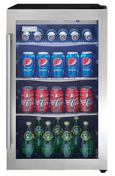 Danby - 19.4 Inch 4.34 cu. ft Mini Fridge Refrigerator in Stainless - DBC434A1BSSDD