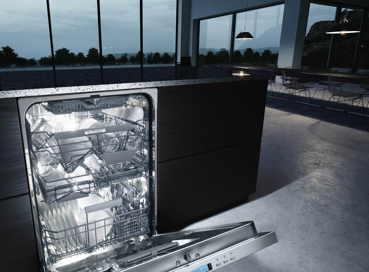 Asko - 40 dBA Built In Dishwasher in Stainless - DBI675THXXLS