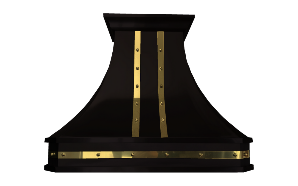 Cyclone - 41.75 Inch 600 CFM Wall Mount and Chimney Range Vent in Black - DCB40642MBB