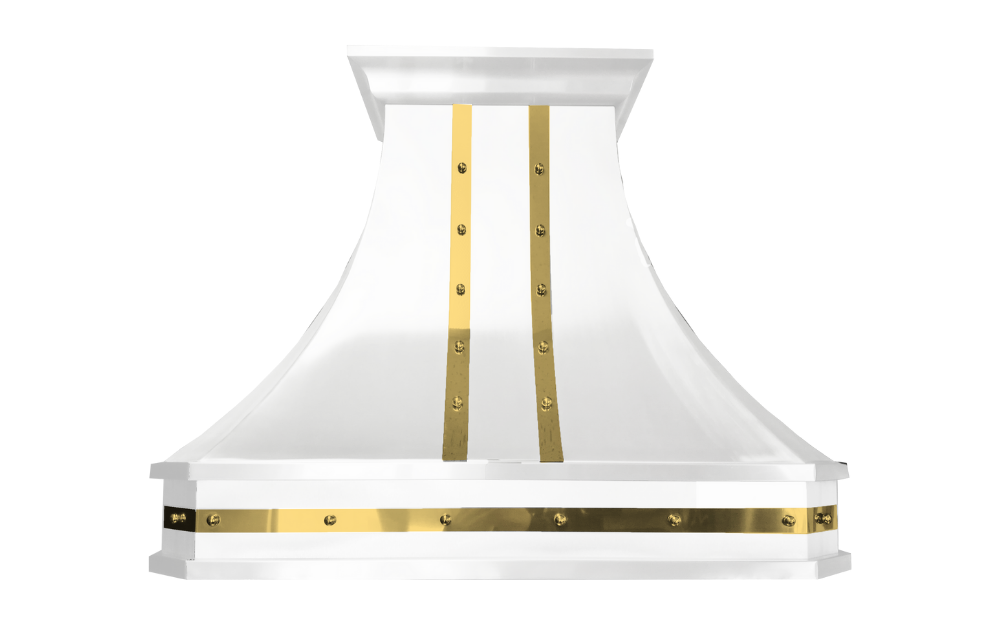 Cyclone - 41.75 Inch 600 CFM Wall Mount and Chimney Range Vent in White - DCB40942WHB