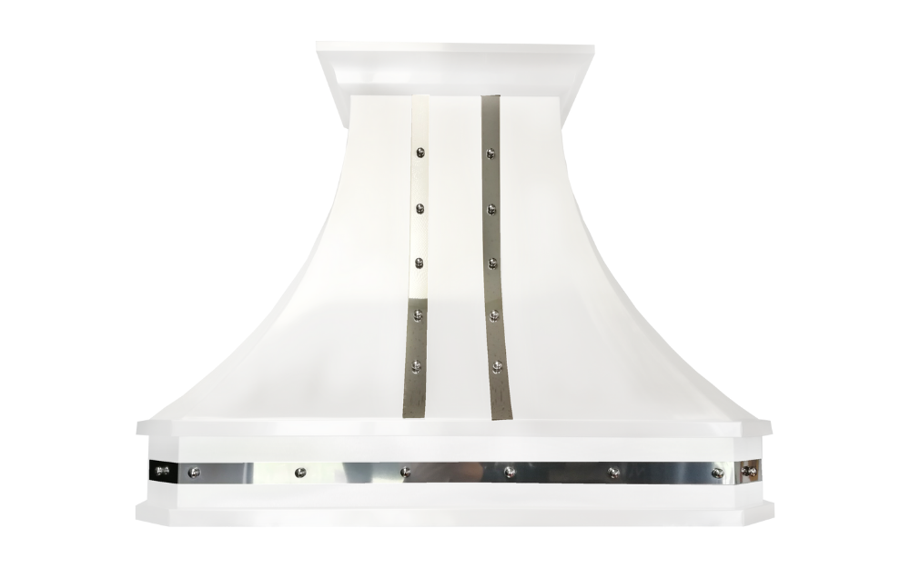 Cyclone - 41.75 Inch 600 CFM Wall Mount and Chimney Range Vent in White - DCB40942WHC