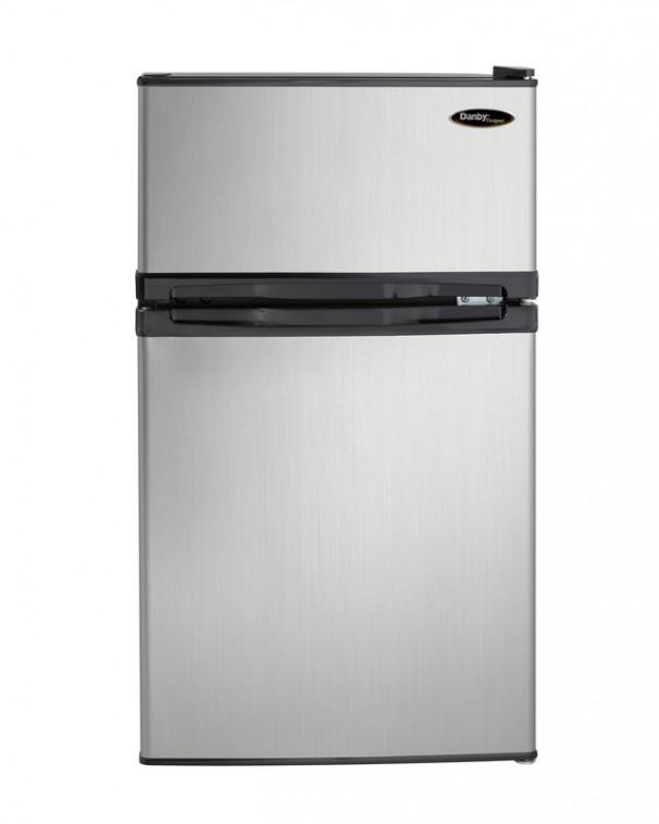 Danby - 18.6875 Inch 3.1 cu. ft Mini Fridge Refrigerator in Stainless - DCR031B1BSLDD